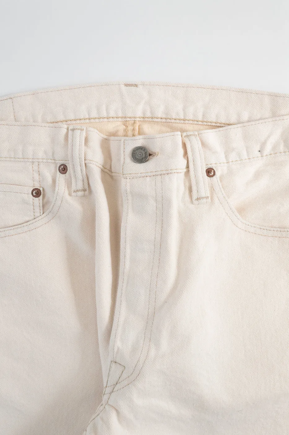 1172-1 - 14oz "Ecru Beige" Selvedge Denim - Regular Straight