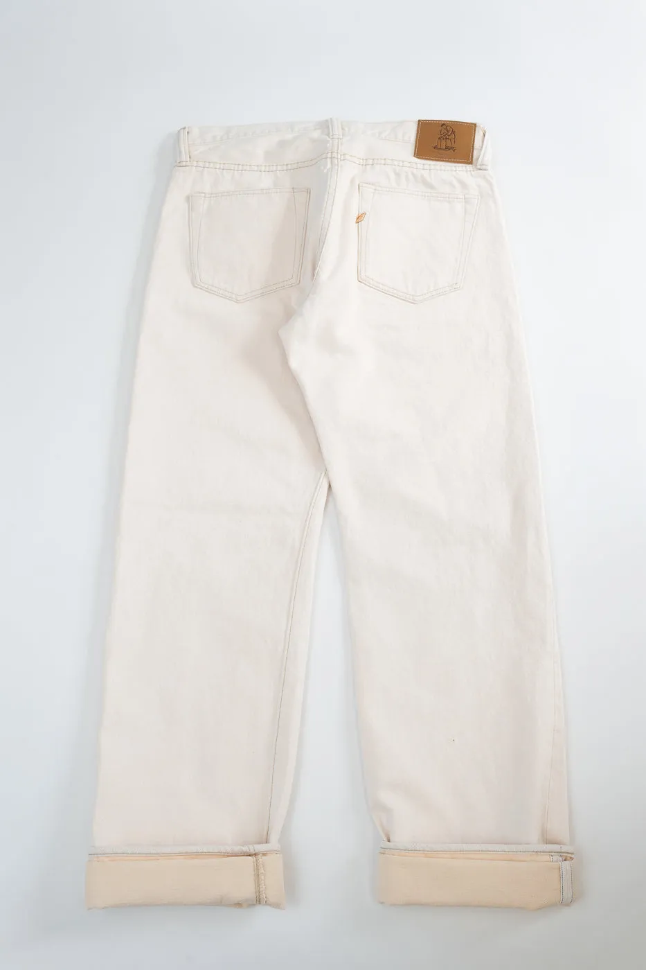 1172-1 - 14oz "Ecru Beige" Selvedge Denim - Regular Straight