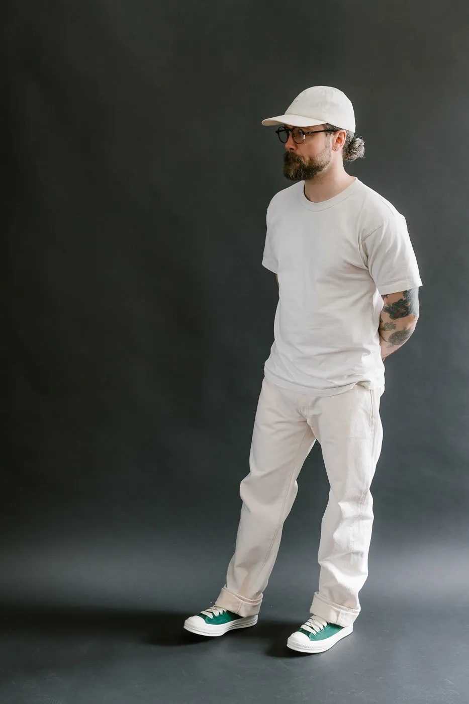 1172-1 - 14oz "Ecru Beige" Selvedge Denim - Regular Straight