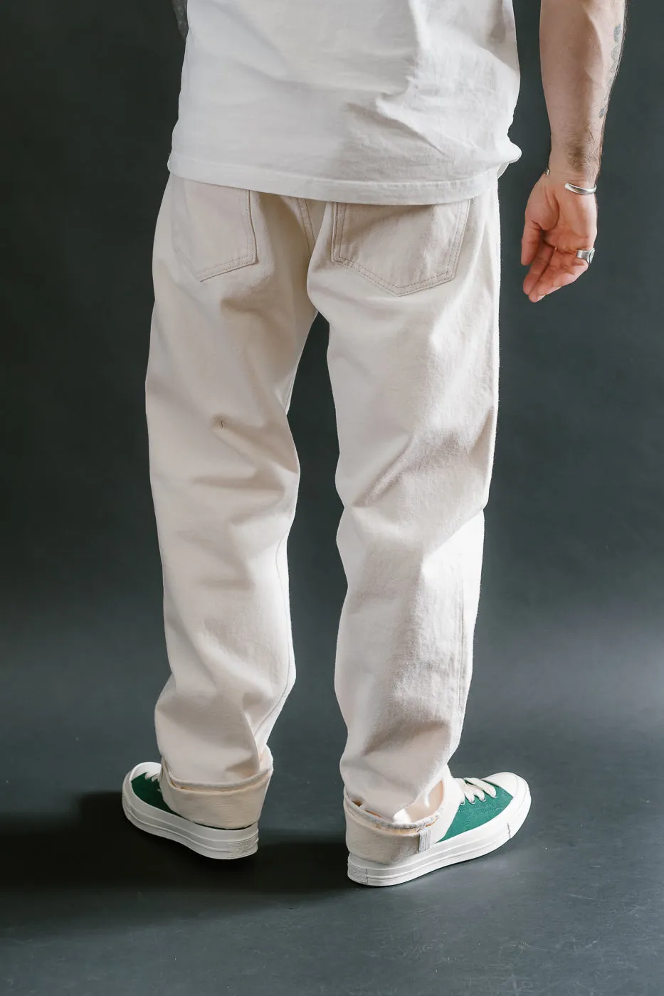 1172-1 - 14oz "Ecru Beige" Selvedge Denim - Regular Straight