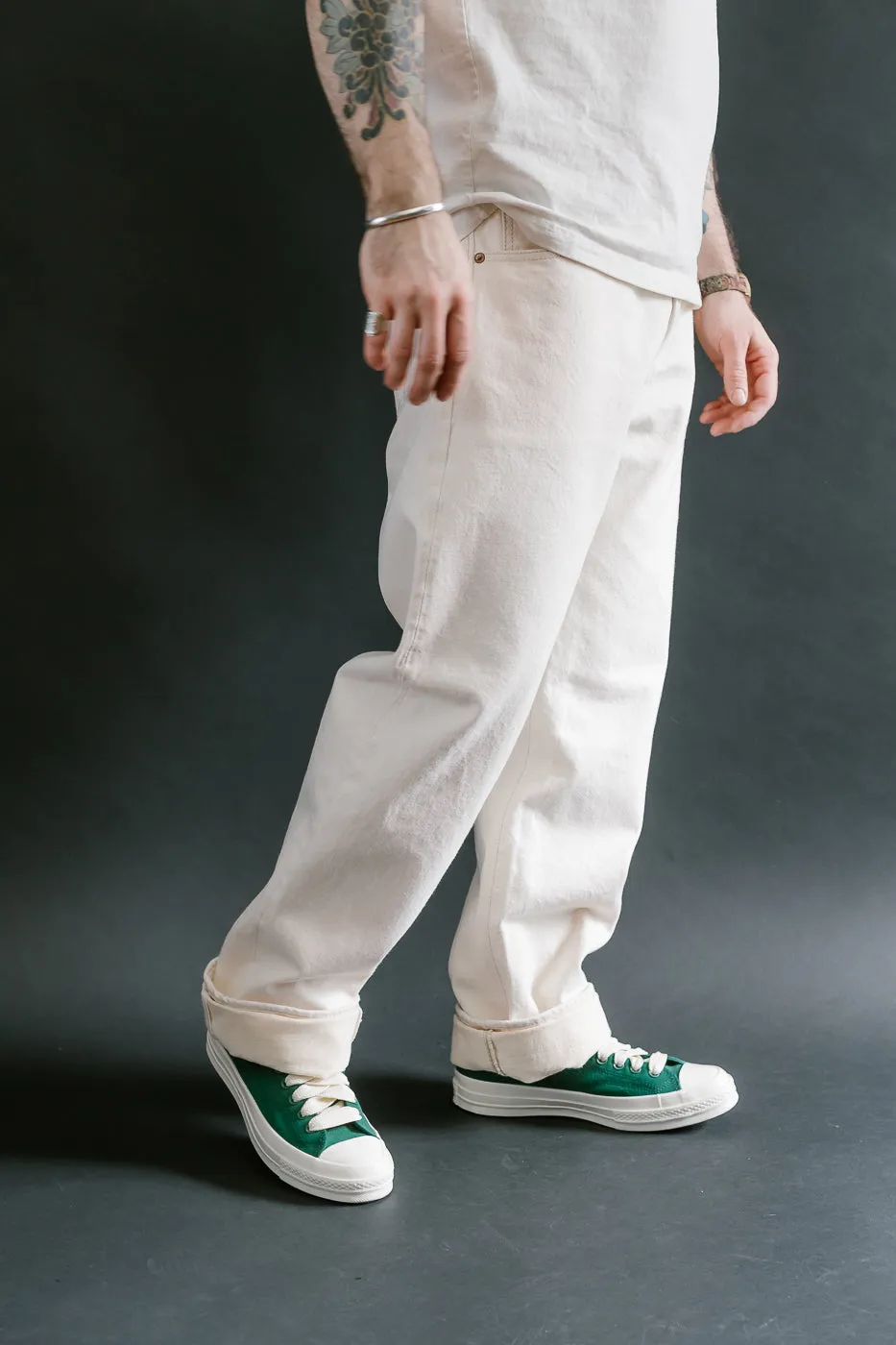 1172-1 - 14oz "Ecru Beige" Selvedge Denim - Regular Straight