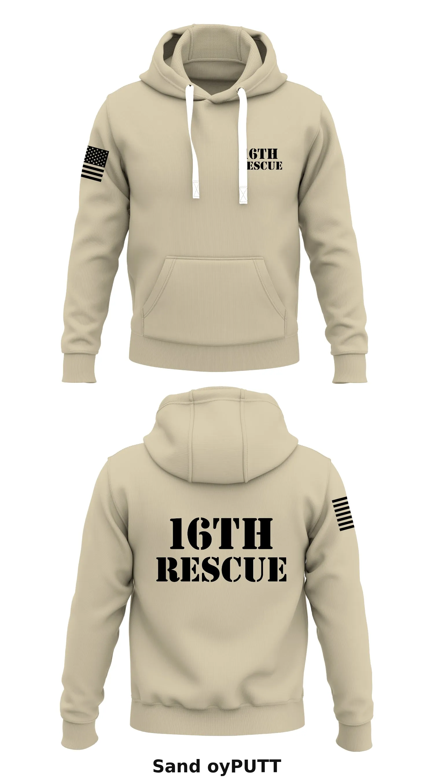 16th Rescue Store 1  Core Men's Hooded Performance Sweatshirt - oyPUTT