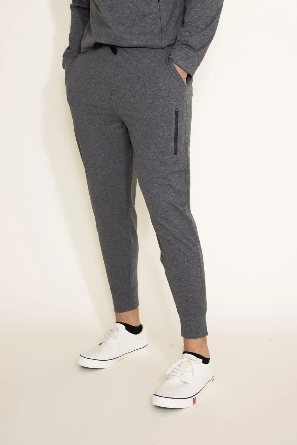 1897 Active Every Day Performance Joggers for Men in Charcoal | MP850-CHARCOALHEATHER