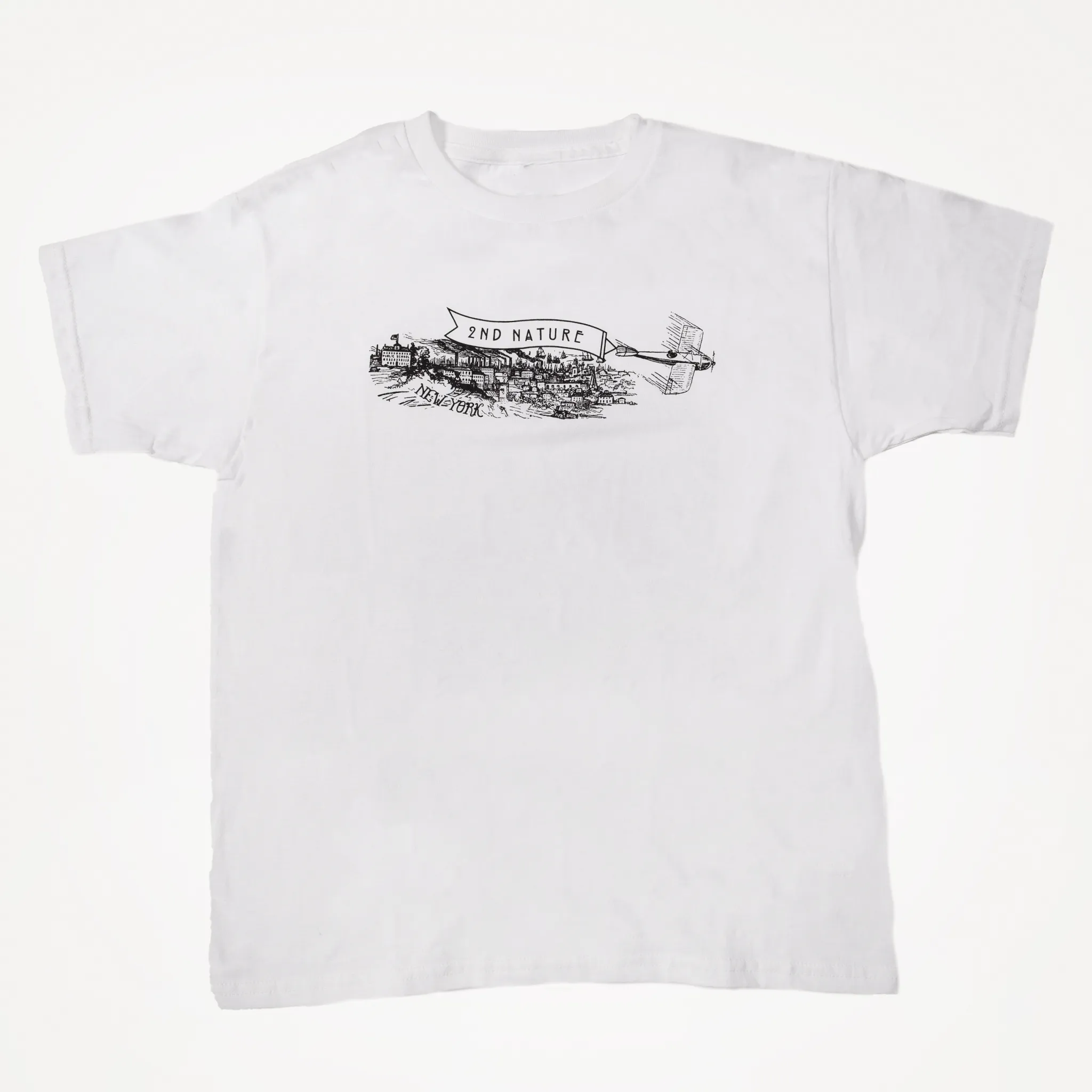 2nd Nature Youth Airplane Tee White