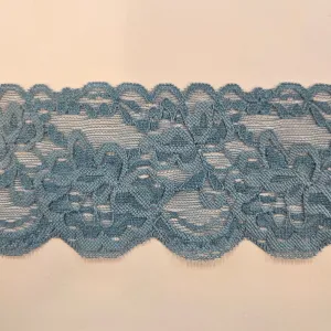 3" Baby Blue Stretch Lace