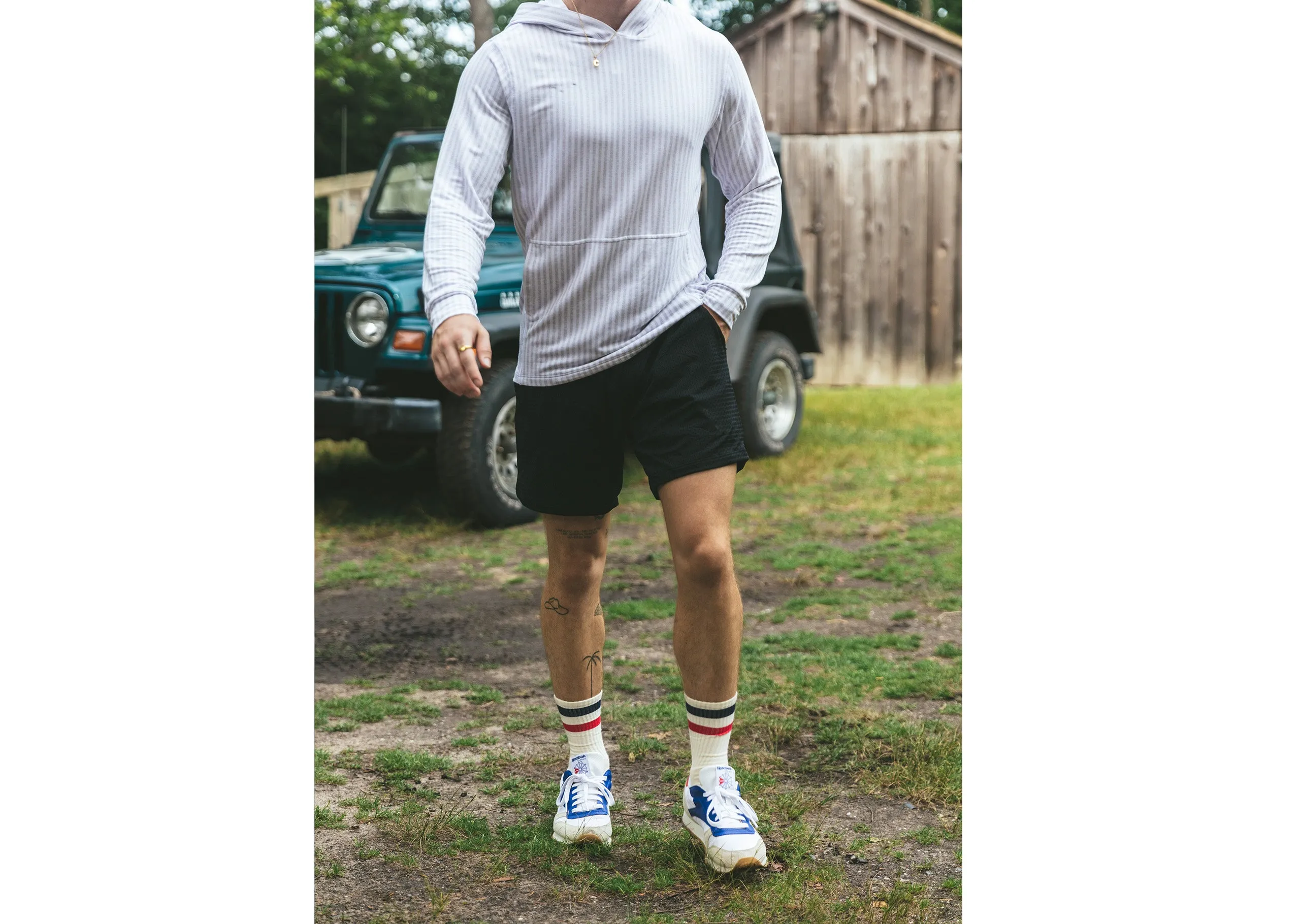 4" Pocket Lounge Short ~ Black
