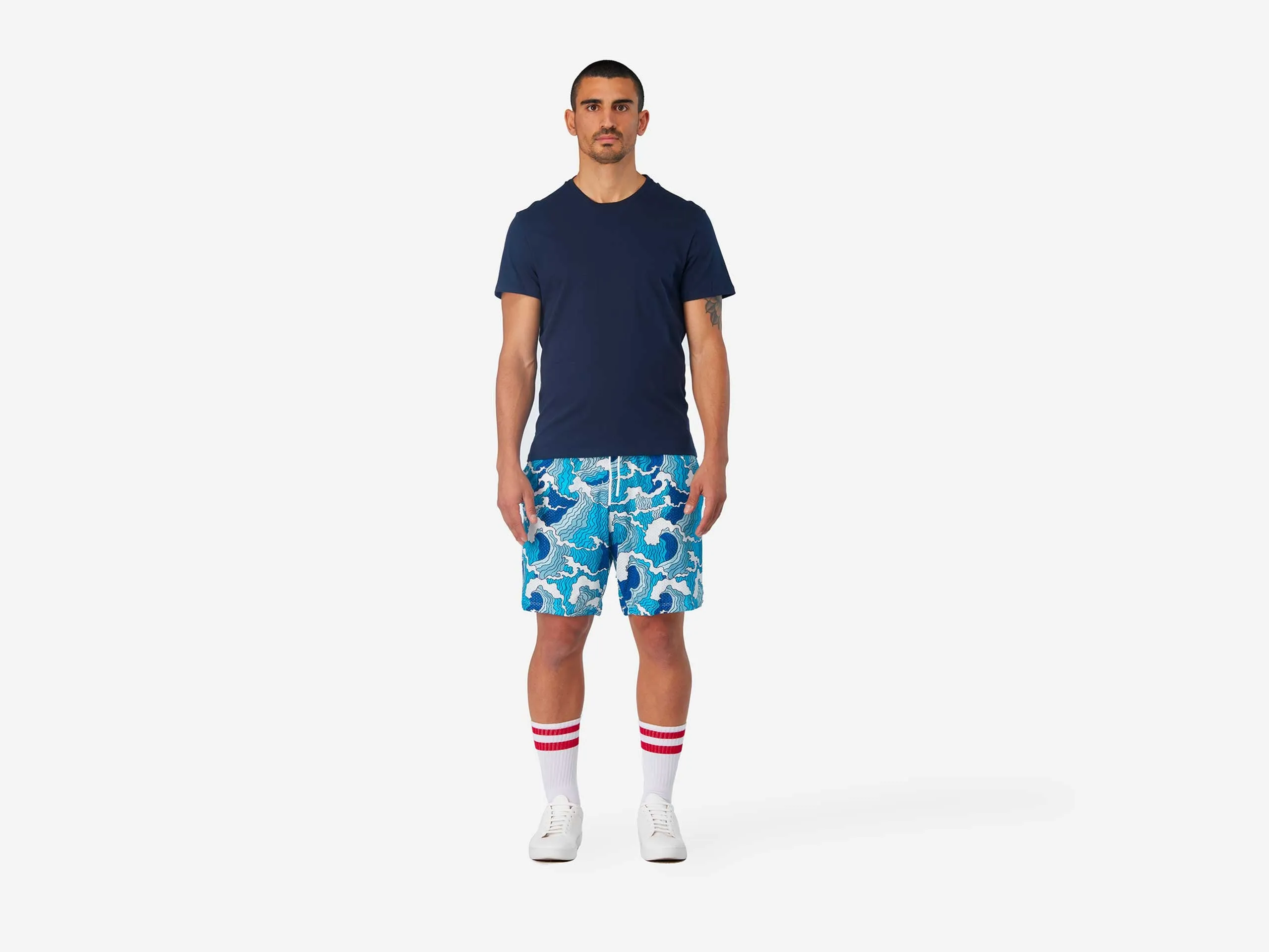 6" Pocket Lounge Short ~ Waves