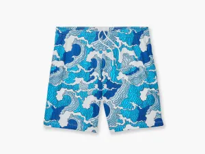 6" Pocket Lounge Short ~ Waves