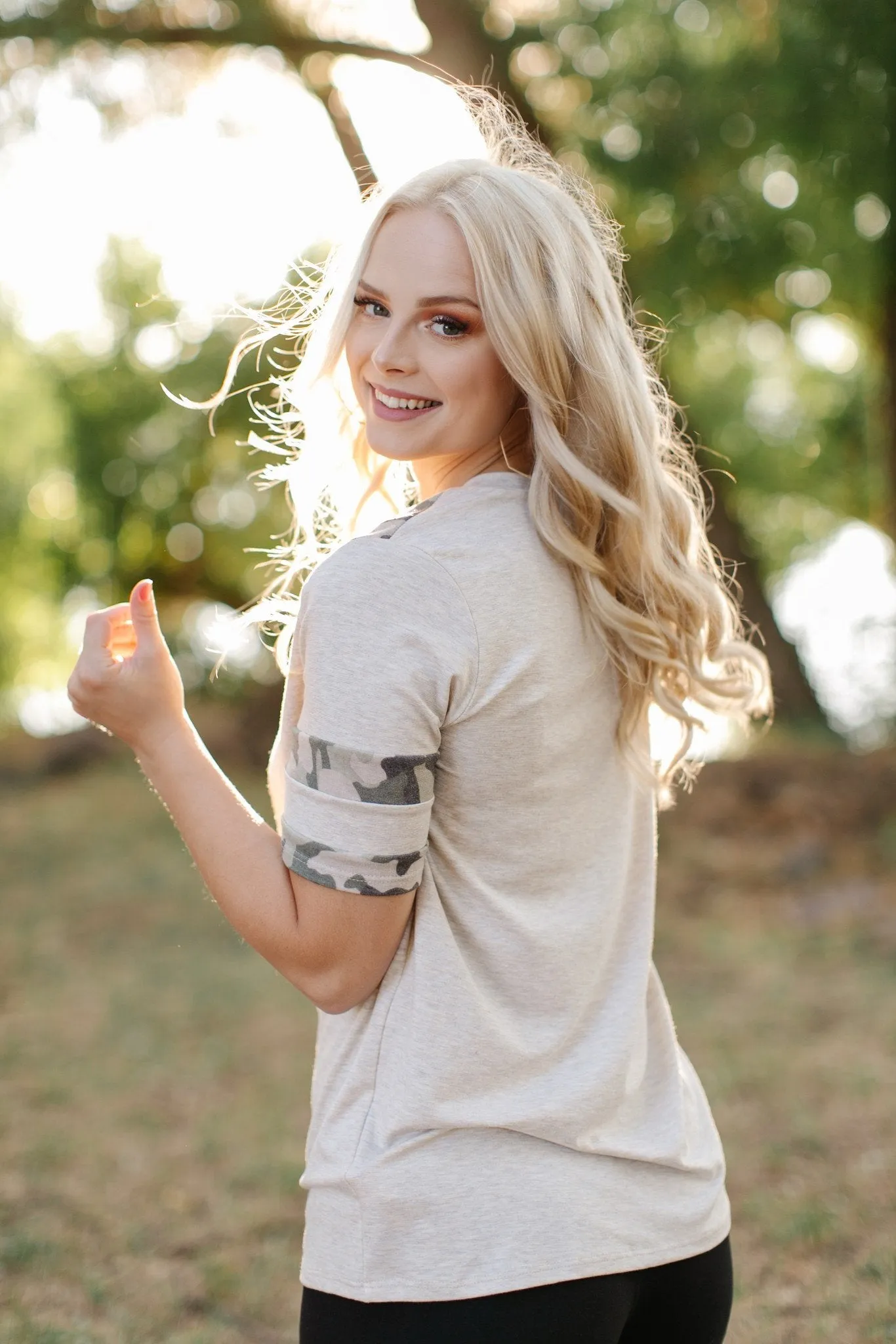 A Dash Of Camo Top