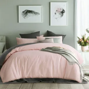 Accessorize Blush Waffle Cotton Waffle Quilt Cover Sets