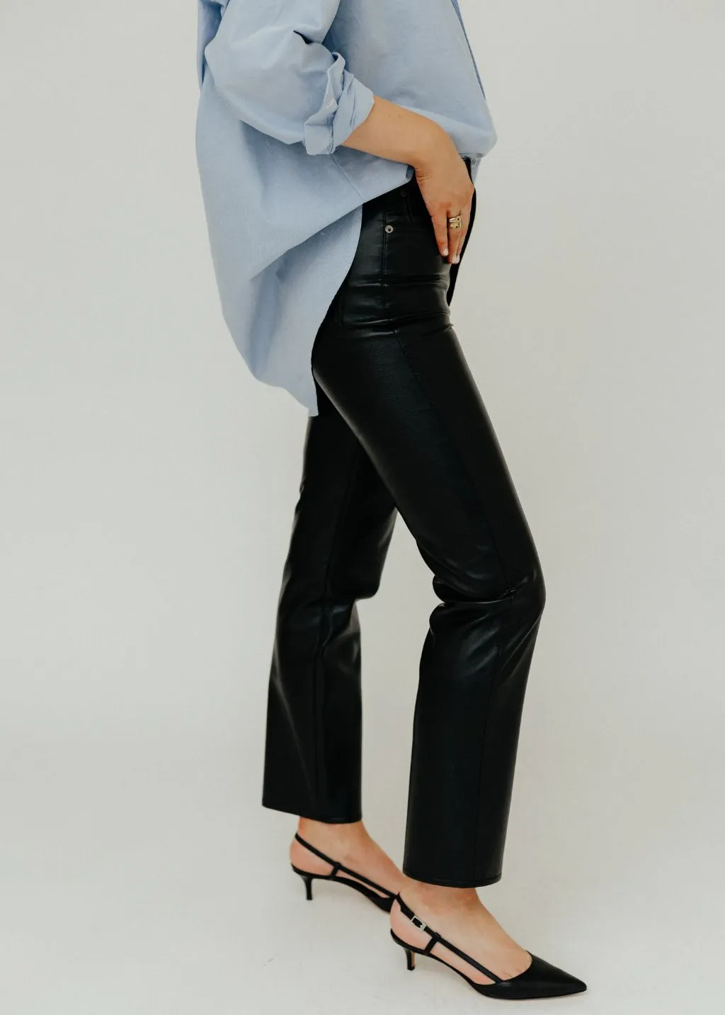 AGOLDE Recycled Leather 90's Pinch Waist