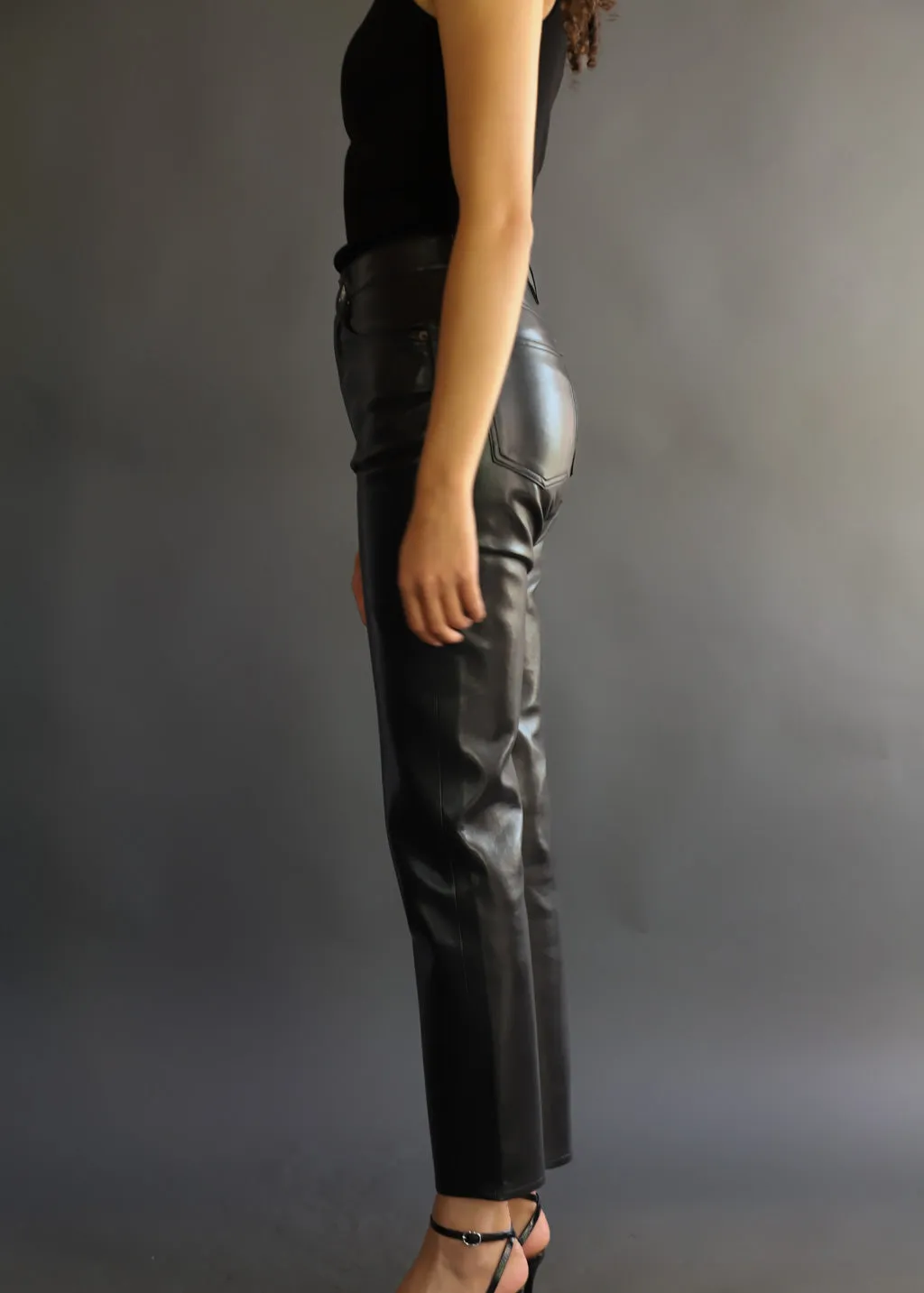 AGOLDE Recycled Leather 90's Pinch Waist