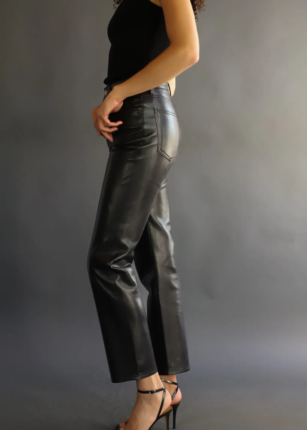 AGOLDE Recycled Leather 90's Pinch Waist