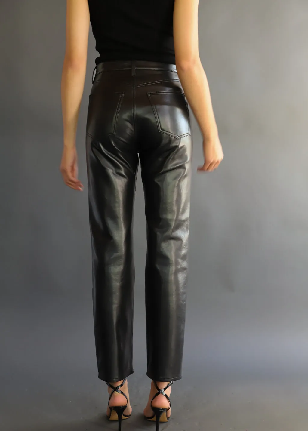 AGOLDE Recycled Leather 90's Pinch Waist