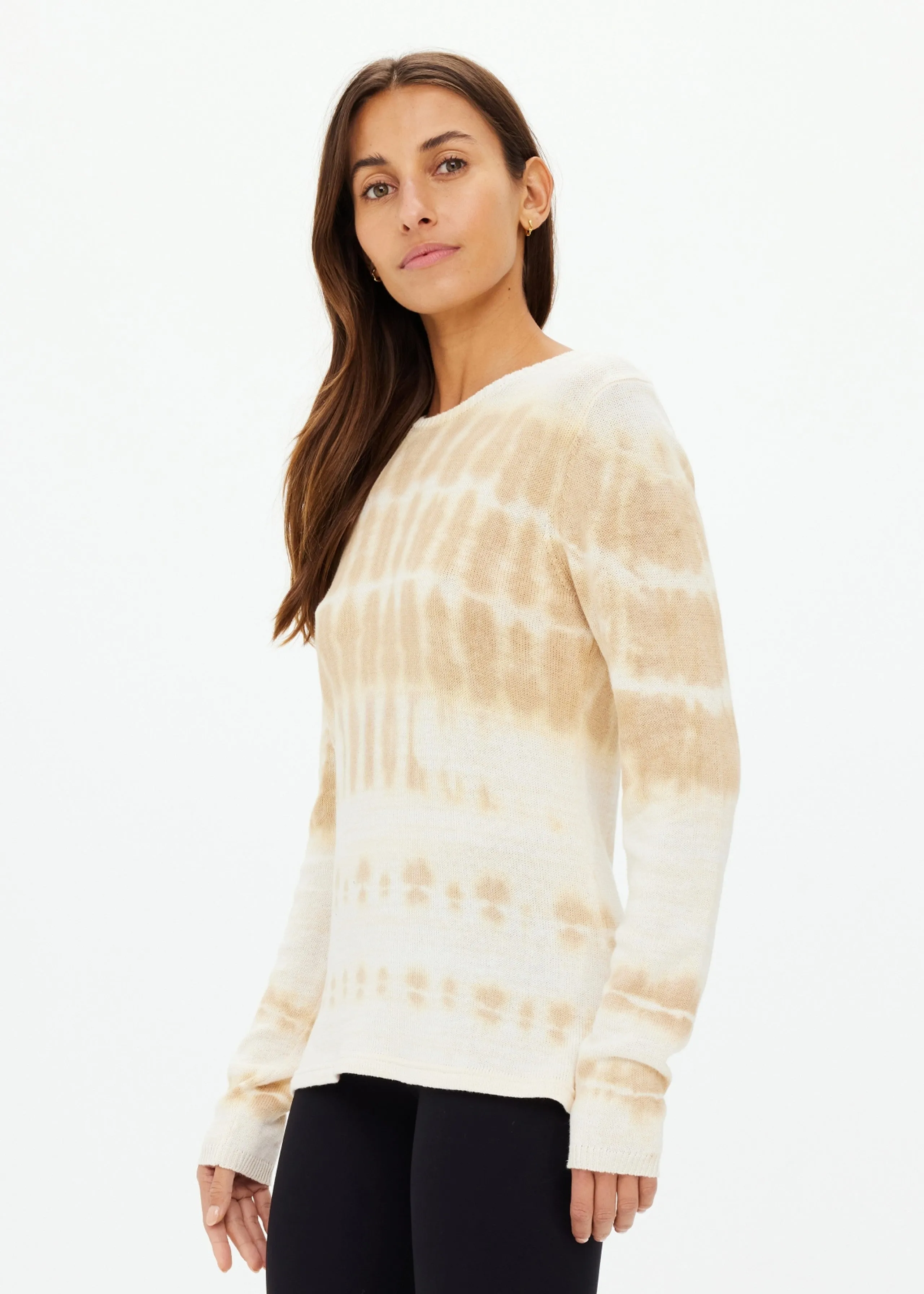 Amana Long Sleeve Knit Top | Tie Dye