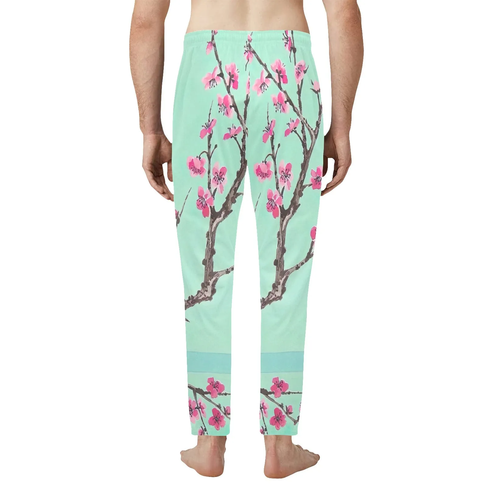 Arizona Green Tea Pattern Men's Jogger Pajama Pants