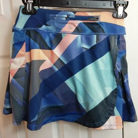 Athleta Electric Geo Sport Speed Skort Skirt XXS