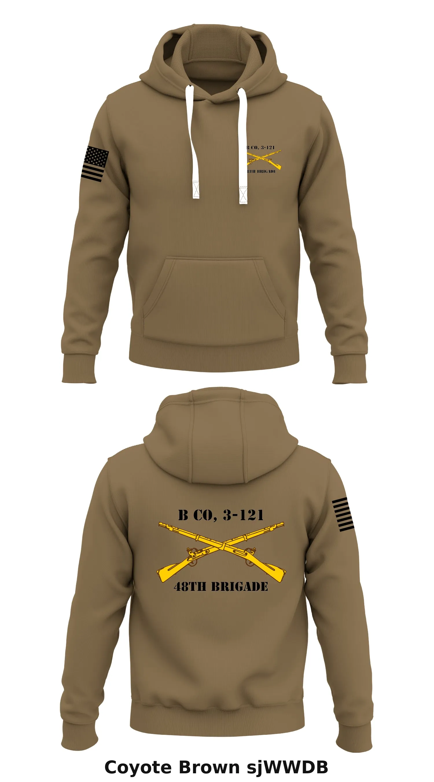 B Co, 3-121, 48th Brigade Store 1  Core Men's Hooded Performance Sweatshirt - sjWWDB