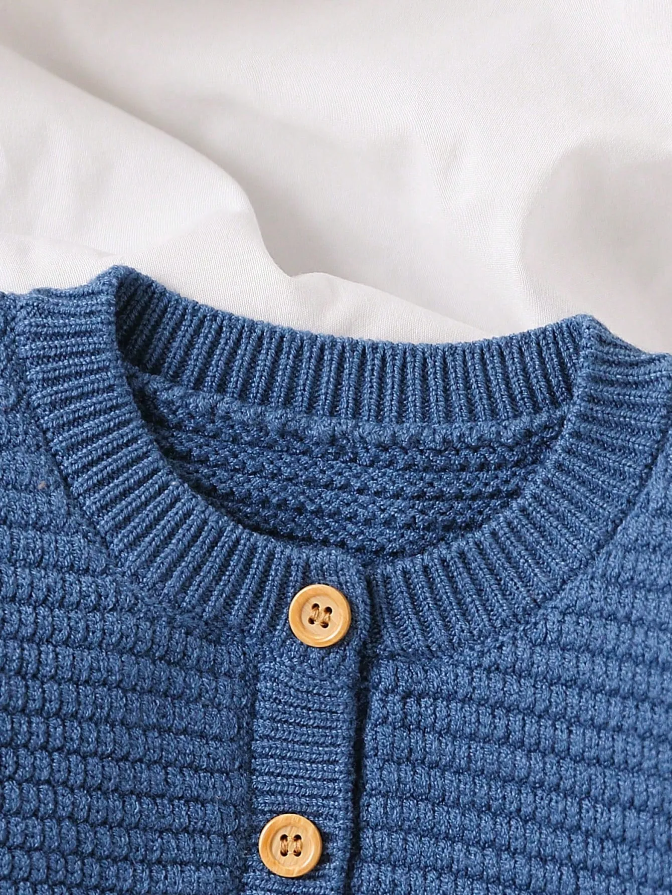 Baby Boy Casual Daily Fashion Cute All-Match Cardigan And Contrast Color Sweater Bib Pants Sweater Set, Autumn/Winter-FD