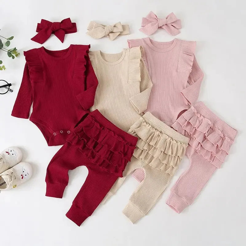 Baby Girl Ruffle Romper & Leggings
