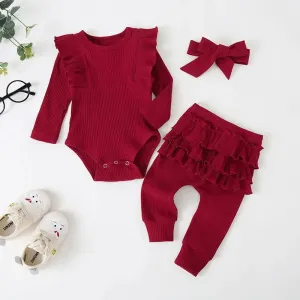 Baby Girl Ruffle Romper & Leggings