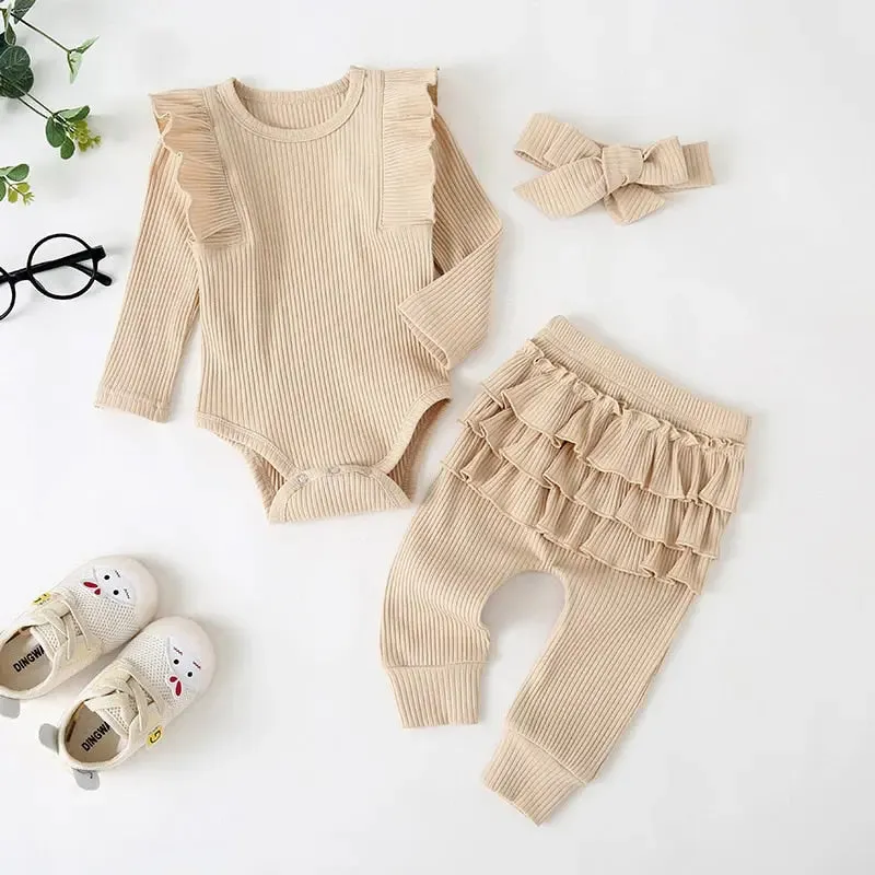 Baby Girl Ruffle Romper & Leggings
