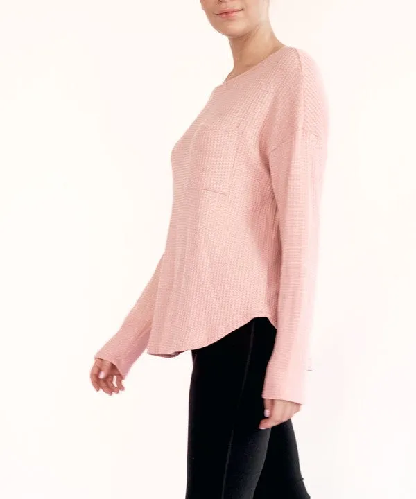 BAMBOO waffle oversize pullover