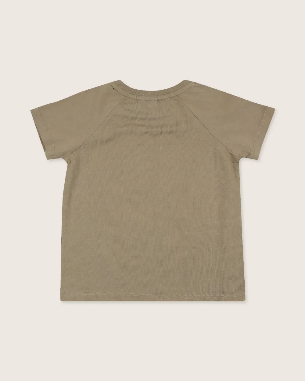 Beige Bear Face Print Top