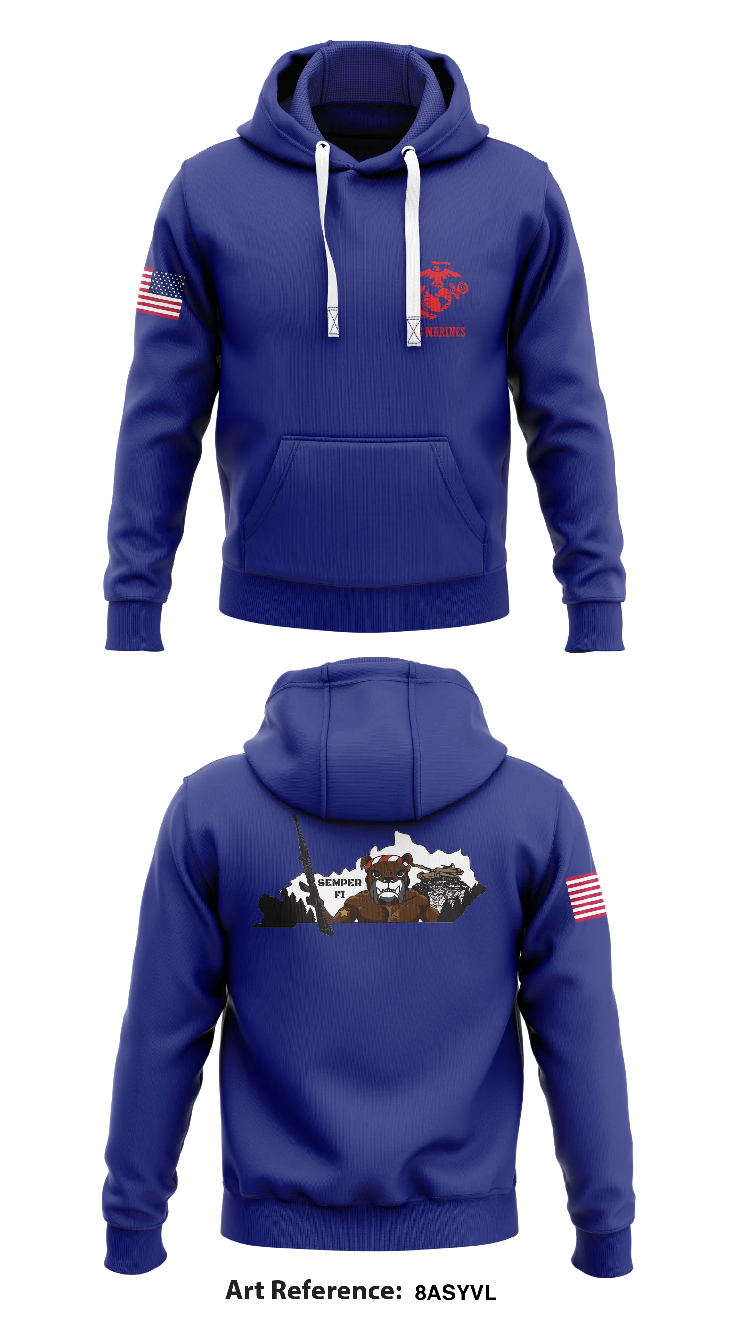 BG MARINES Store 1  Core Men's Hooded Performance Sweatshirt - 8AsYVL
