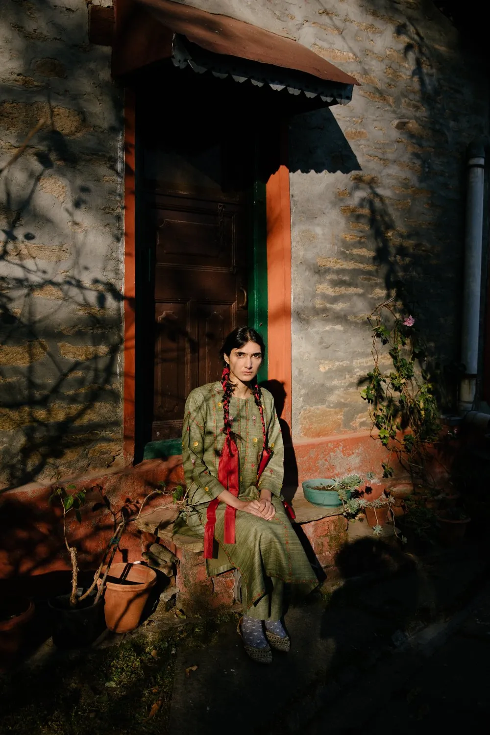Bhagsu Handwoven Silk Kurta Set 