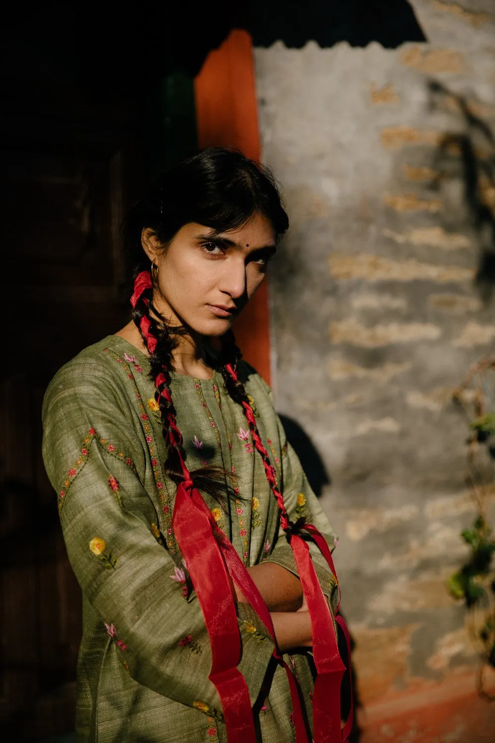 Bhagsu Handwoven Silk Kurta Set 