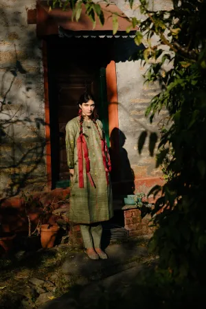Bhagsu Handwoven Silk Kurta Set 