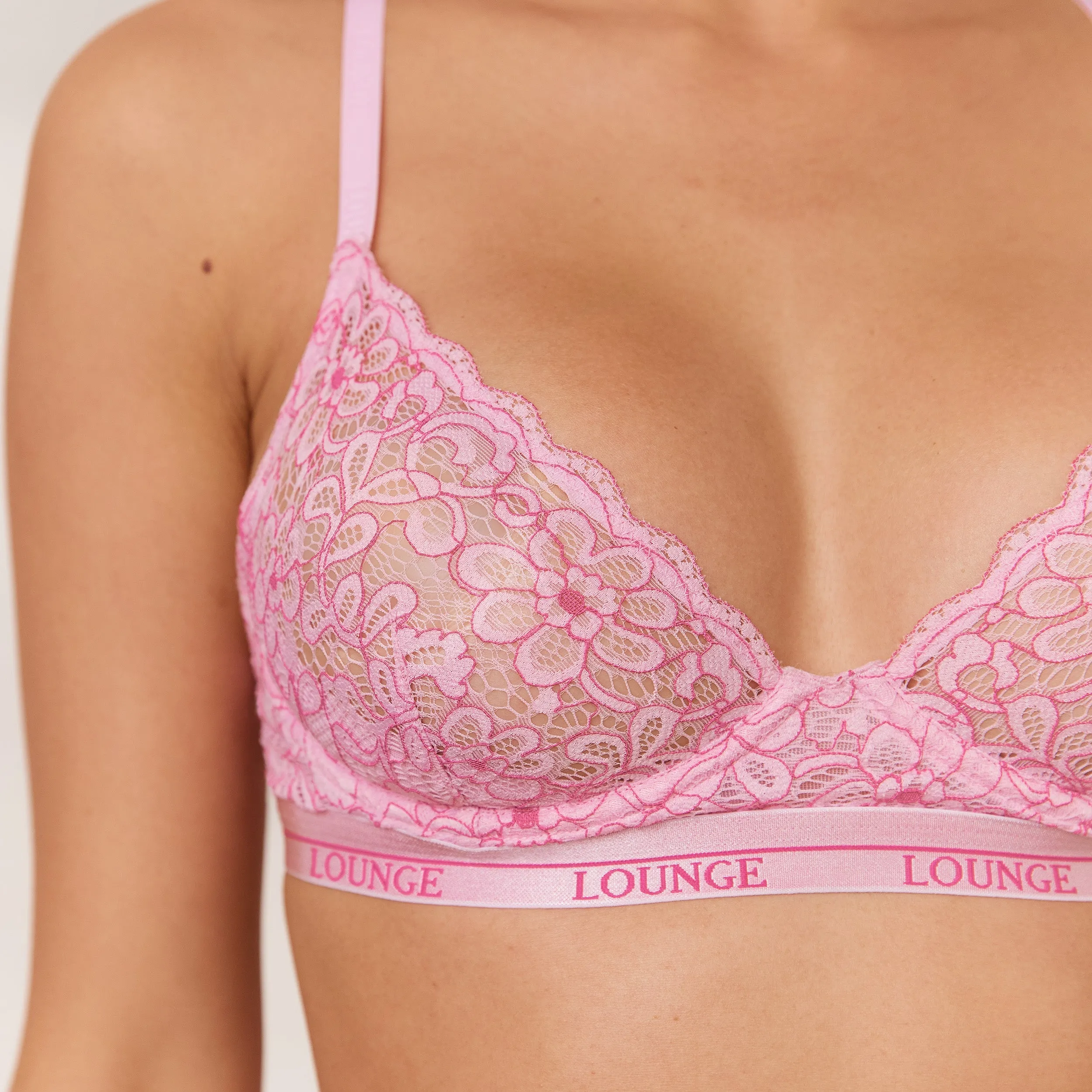 Bicolore Balcony Soutien-Gorge - Rose