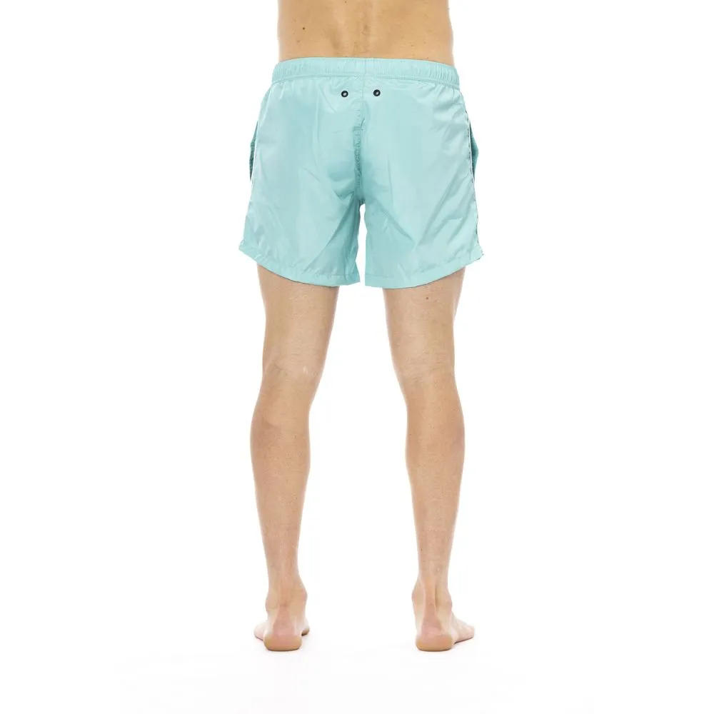Bikkembergs Light Blue Polyester Men's Swim Shorts