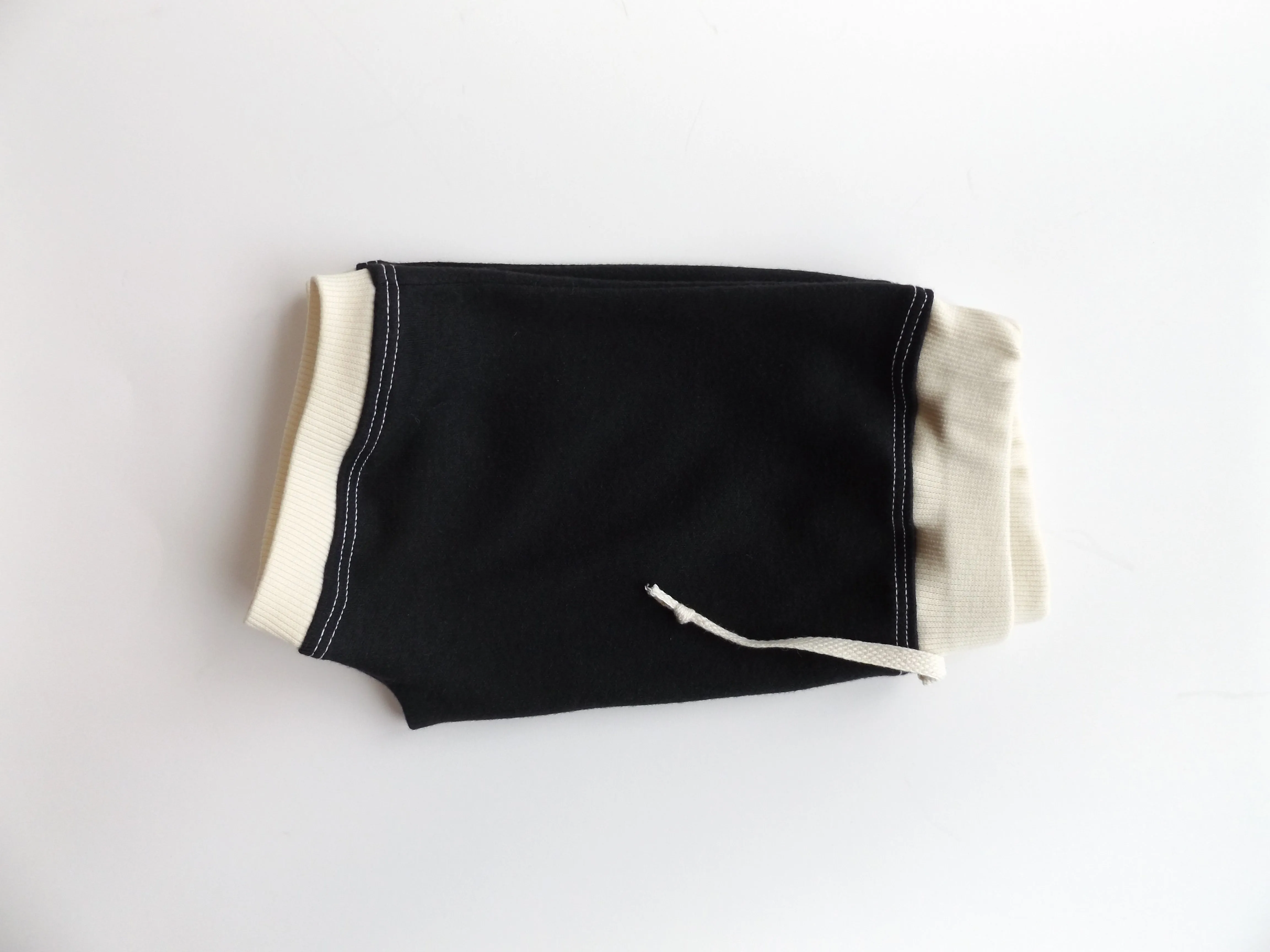 Black Color Block Shorts