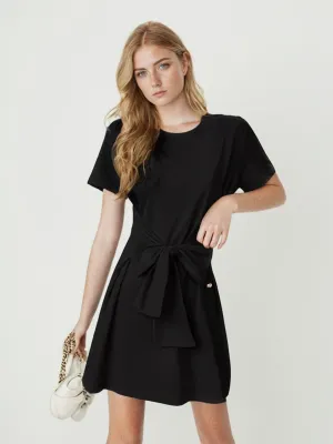 Black Flared Mini Dress