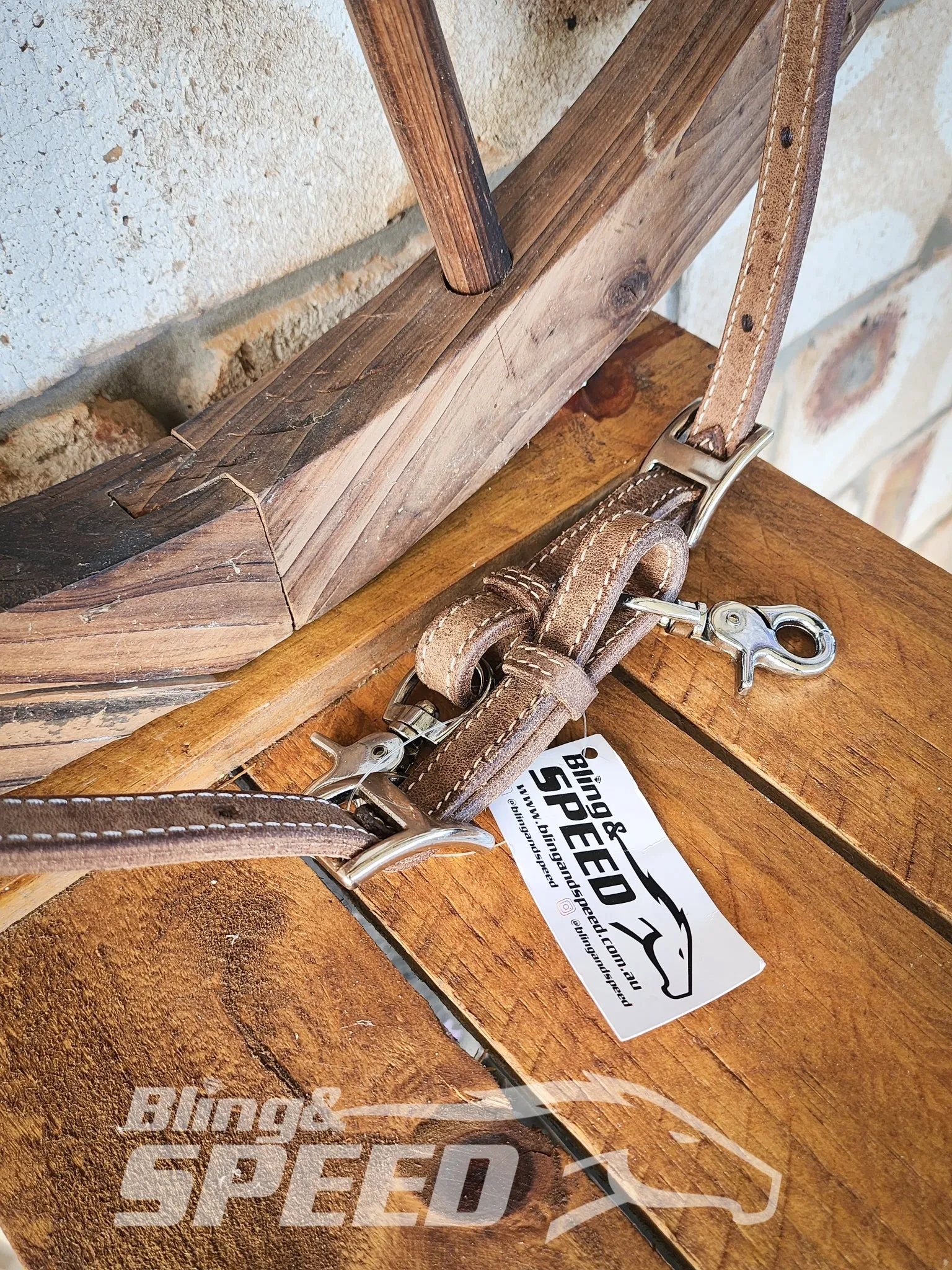 Bling & Speed Purple Twisted Bloodknot Bridle with matching Barrel Reins