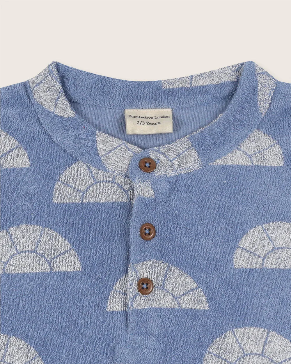 Blue Sun Rays Print T-Shirt