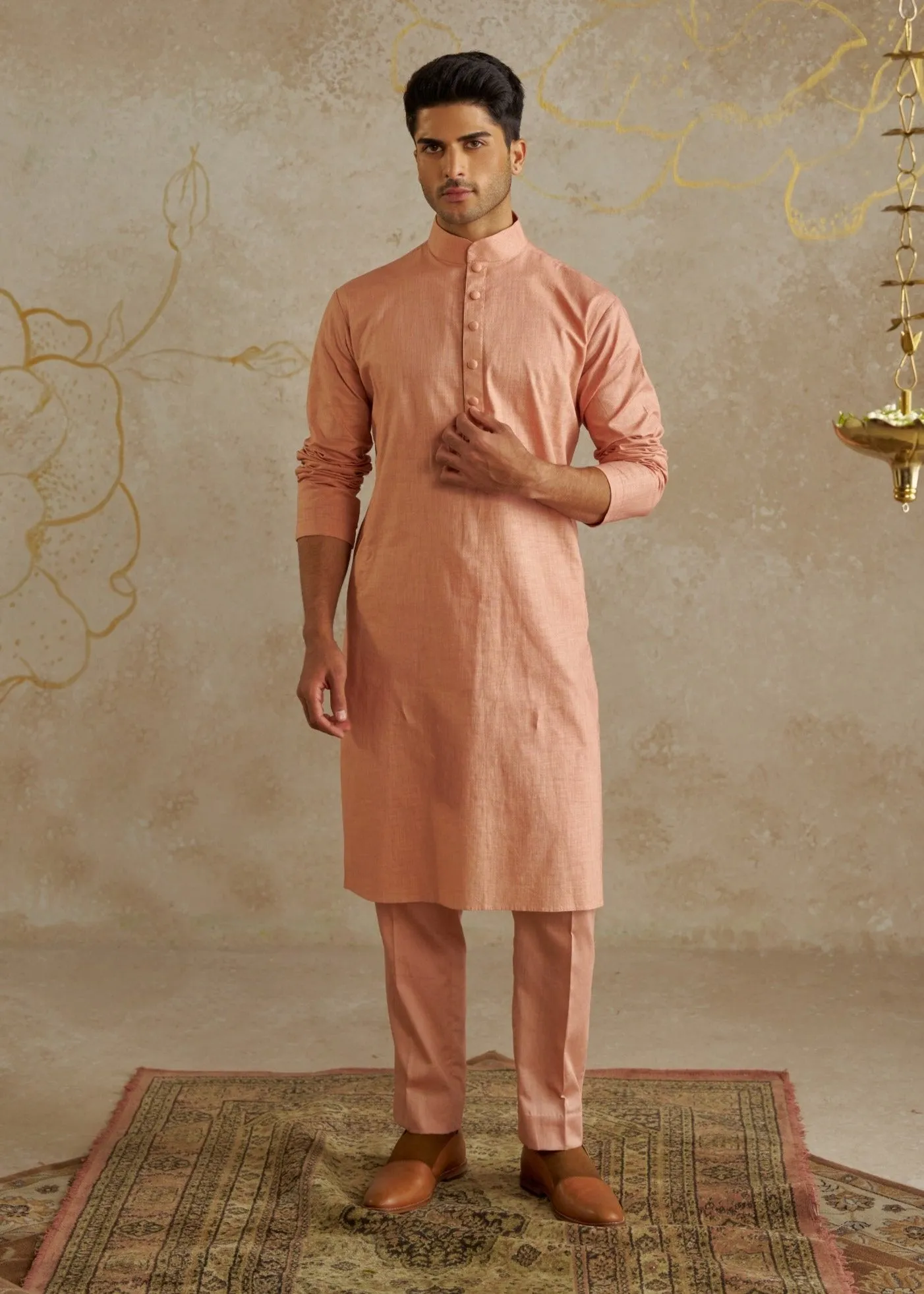Blush light pink kurta and pants