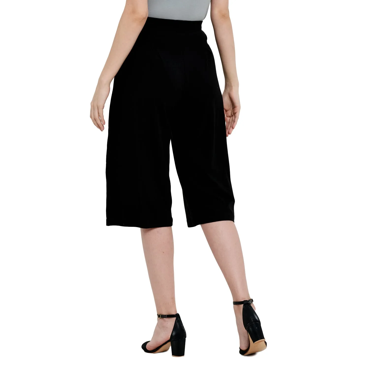 BOX PLEATED CROPPED PANT