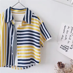 Boys' Summer Children'S Short-Sleeved Shirts And Children'S Tops
