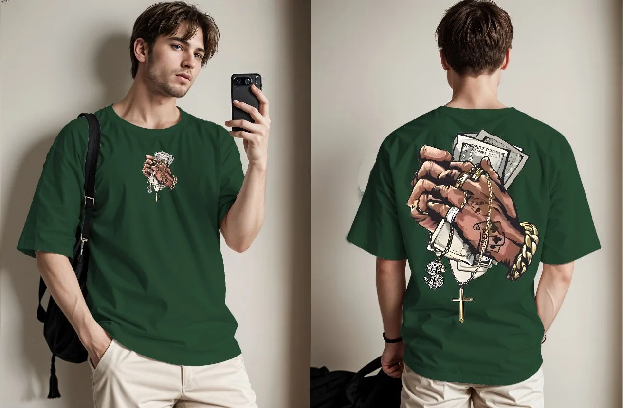 Breathable Printed Drop Shoulder Tees