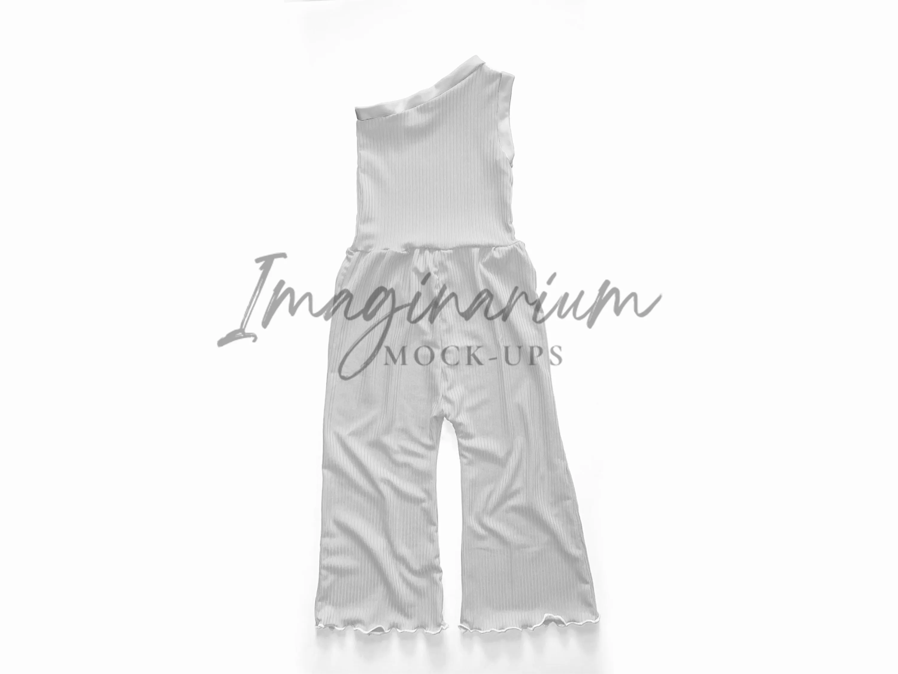 Breezy One Shoulder Pants Romper Mock Up, Realistic Mockup for Photoshop and Procreate