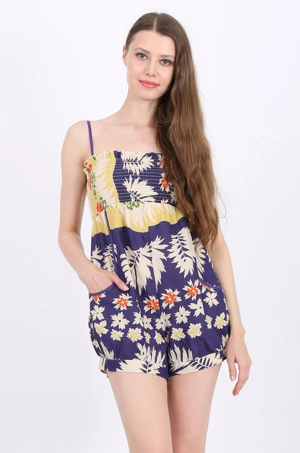 Brinley Jumpsuit in tropical print