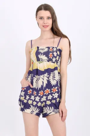 Brinley Jumpsuit in tropical print