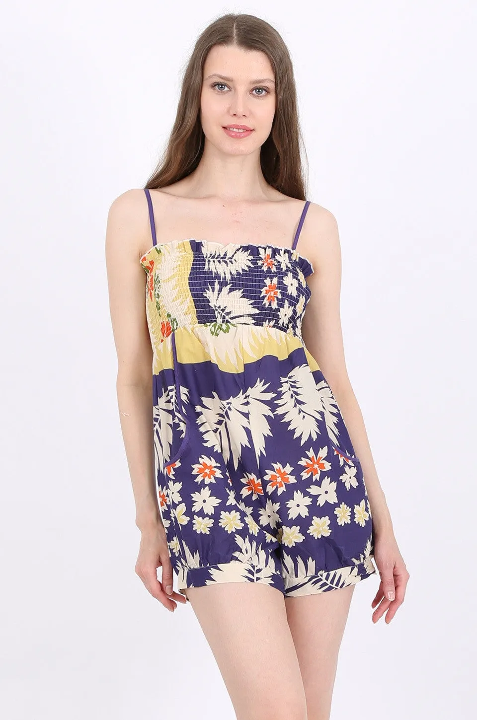 Brinley Jumpsuit in tropical print