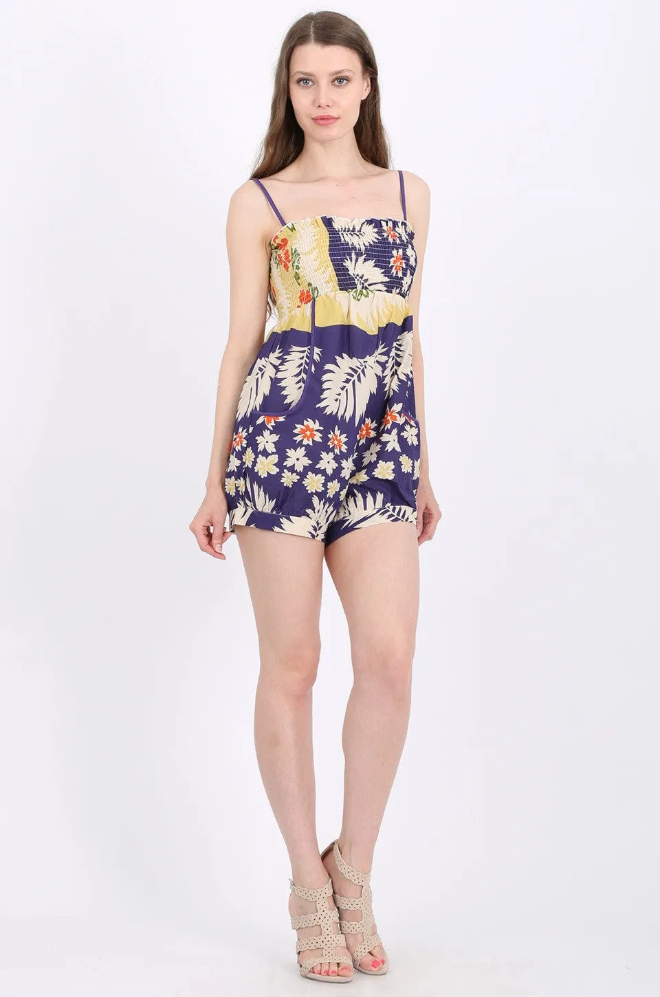 Brinley Jumpsuit in tropical print