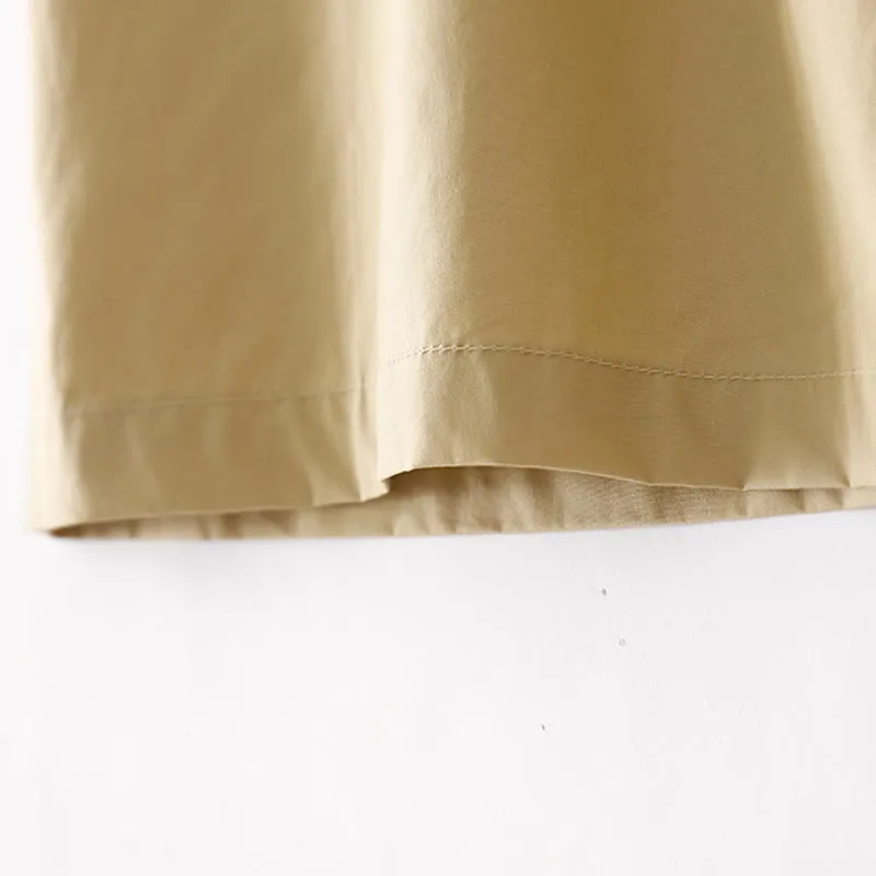 Buddha Stones Irregular Casual Plain 7-8 Length Cotton Linen Women's Wide Leg Pants