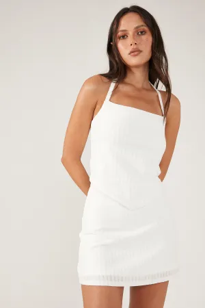 Cays Textured Mini Skirt Cream