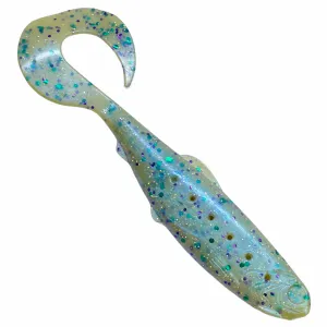 Chief light blue curl tail soft plastic new hollow compartment pack of 3